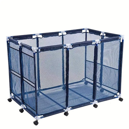 Mesh Pool Storage Organizer Cart with Wheels