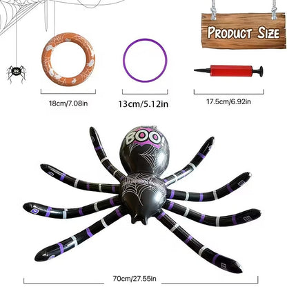 Halloween Inflatable Spider Ring Toss Game (7pcs)