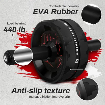 Core Abdominal Wheel Roller with Knee Pad