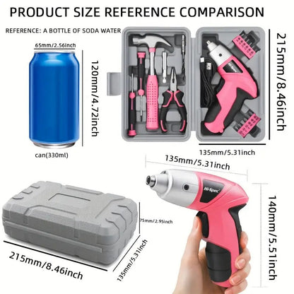 Cordless Electric Screwdriver Tool Set