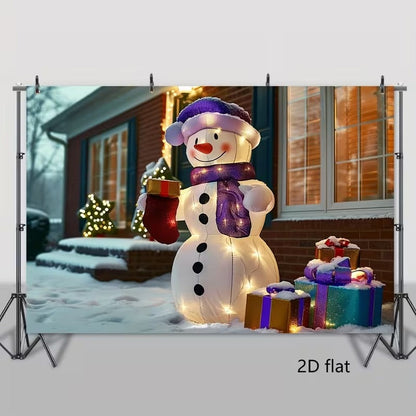 2D Inflatable Snowman Decoration