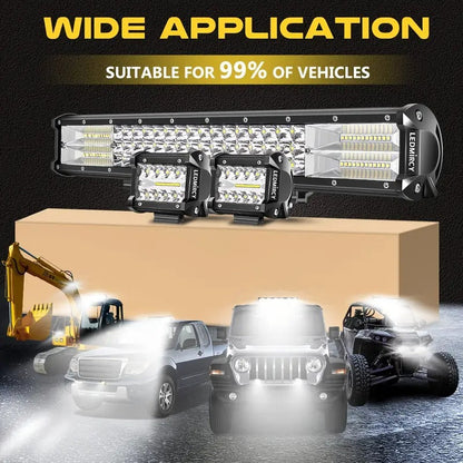 Off Road LED Light Bar Kit with Pods