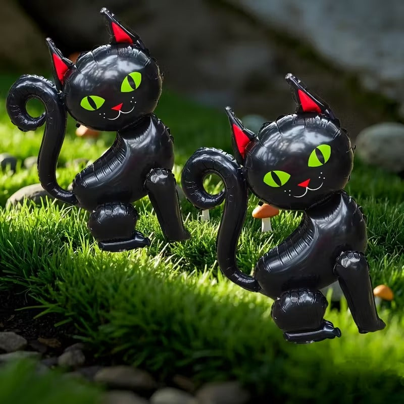 Black Cat Foil Balloons Party Decoration Set (2pcs)