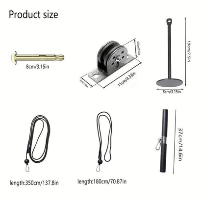 Wall Pulley Rope System Training Equipment