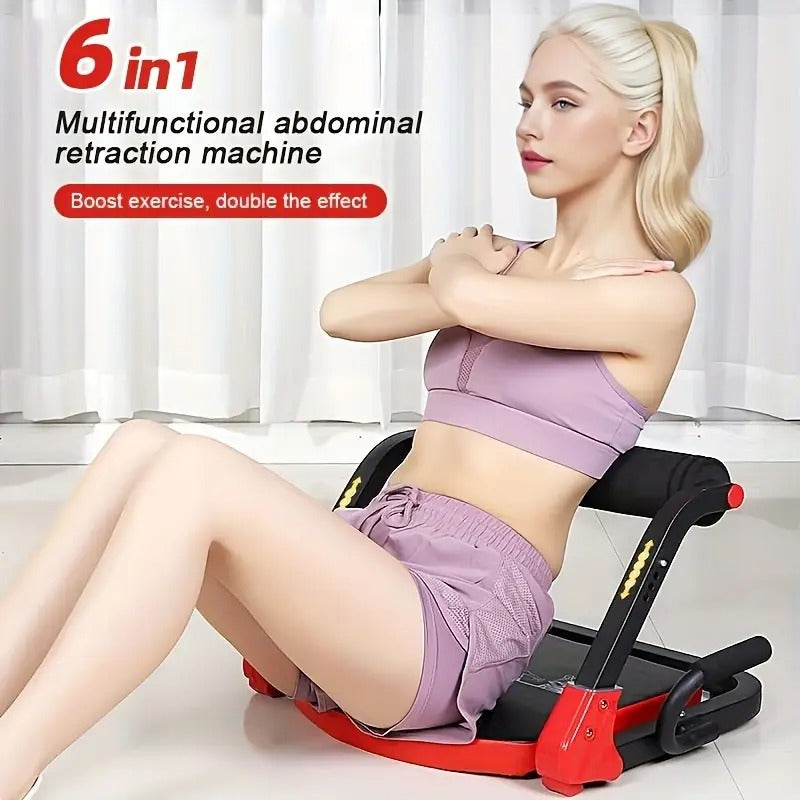 6-in-1 Abdominal Trainer with Elastic Rope