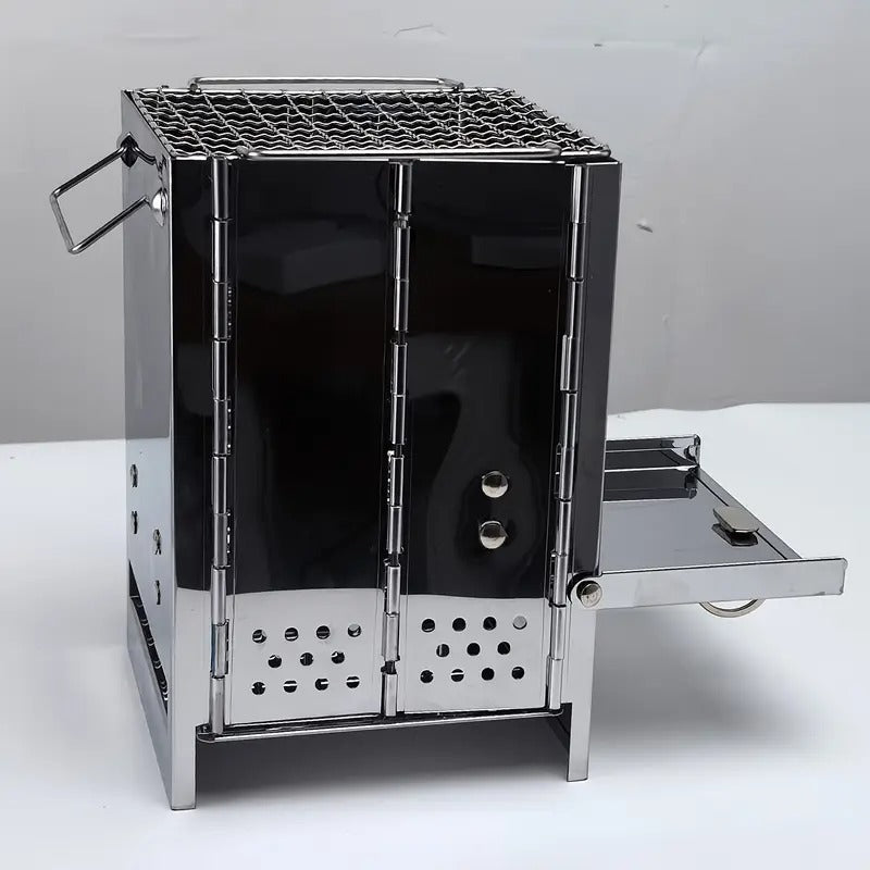 Folding Grill Mini BBQ Firewood Stove