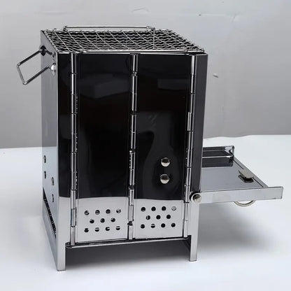 Folding Grill Mini BBQ Firewood Stove