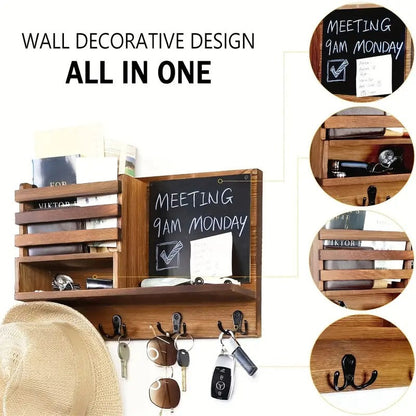 Wooden Key Holder Wall Mount