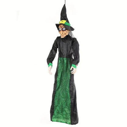 Voice-Activated Hanging Ghost Prop with Sound and Light