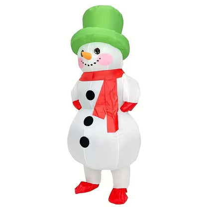 Adult Inflatable Christmas Snowman Costume