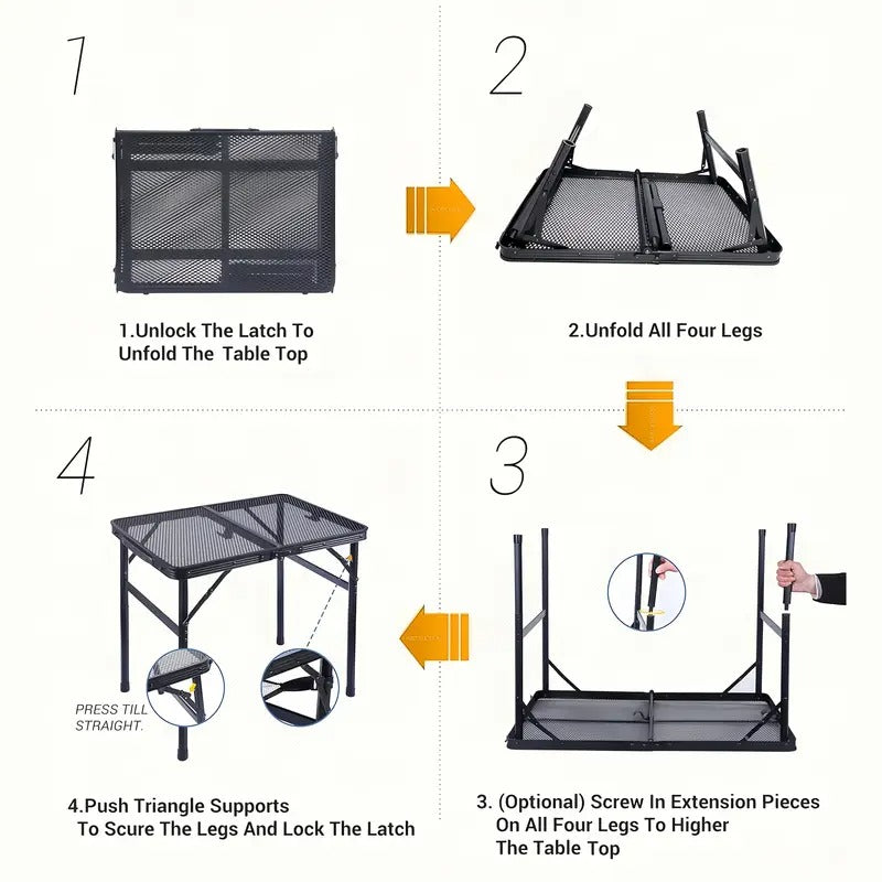 Black Metal Casual Side Table