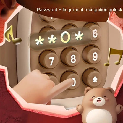 Music Penny Bank Fingerprint Password Savings Box Gift