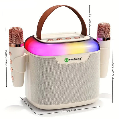 Wireless Portable Karaoke Machine with 2 Microphones