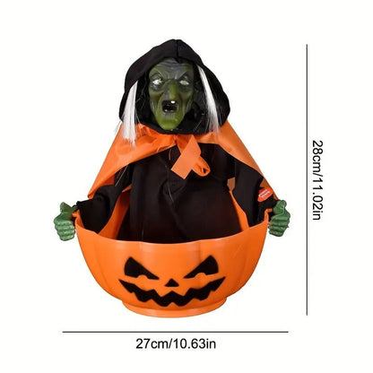 Halloween Skeleton Haunted House Decoration with Voice Control