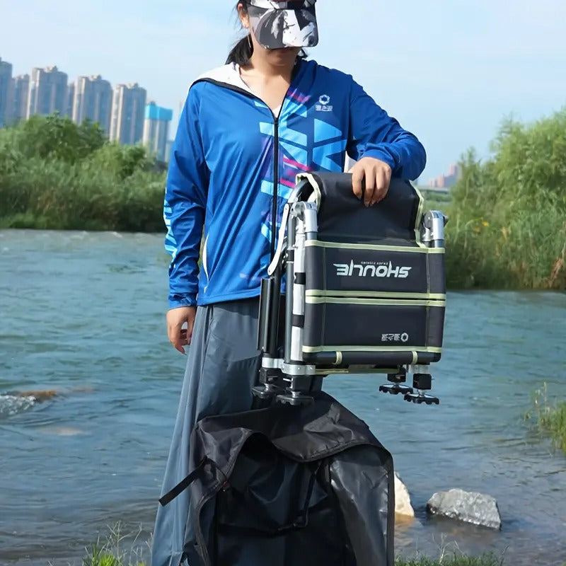 Fishing Chair Adjustable Legs Backrest Foldable Design