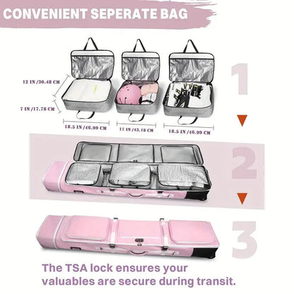 Snowboard Bag with Wheels and TSA Lock
