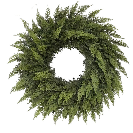 Artificial Pine Cypress Wreath Holiday Decor