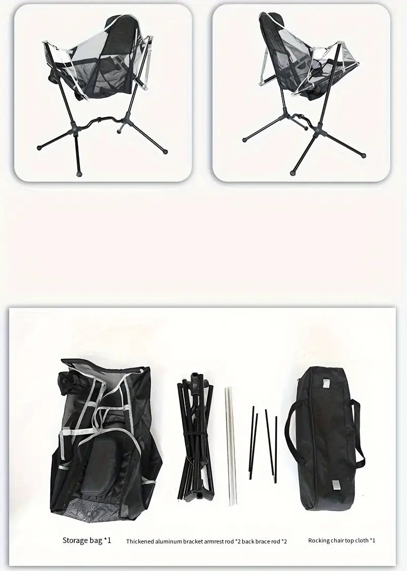 Folding Outdoor Chair with Footrest