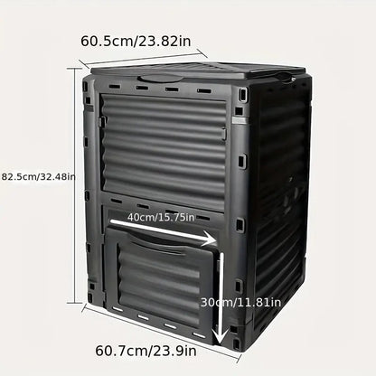 Square Compost Bin with Lid