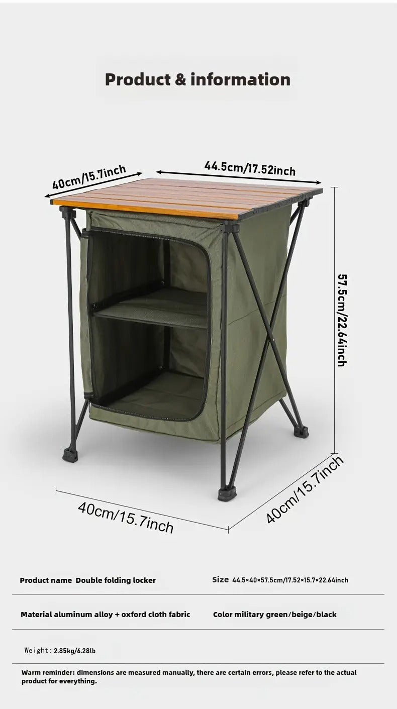 Storage Cabinet Table Camping