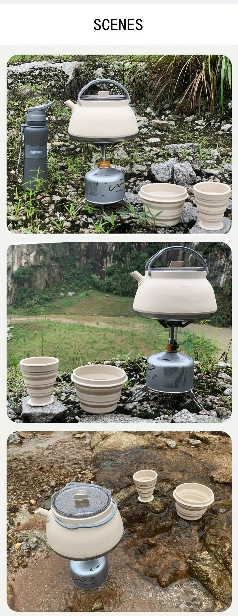 Silicone Folding Kettle 1.5L Ultra-Portable