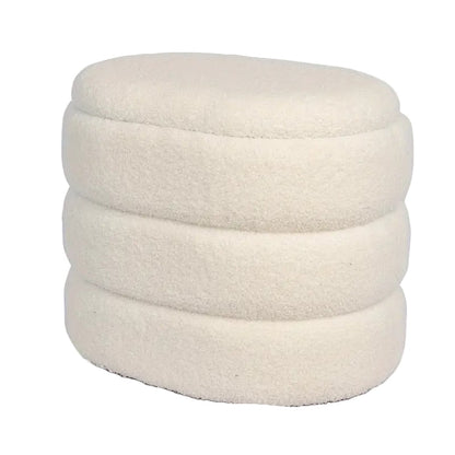 Storage Stool Mushroom Shape with Plush Seat