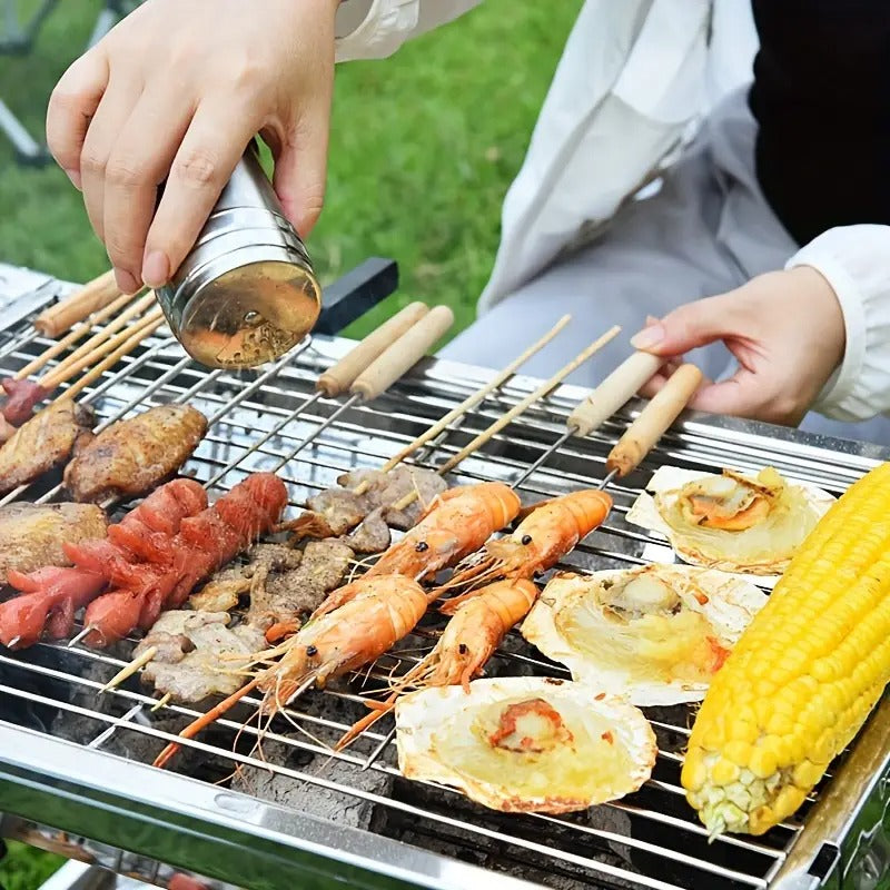 Portable Foldable Stainless Steel Grill for Outdoor Use