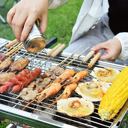 Portable Foldable Stainless Steel Grill for Outdoor Use