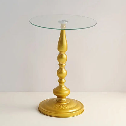 Corner Table Round Minimalist Side Table (Golden)