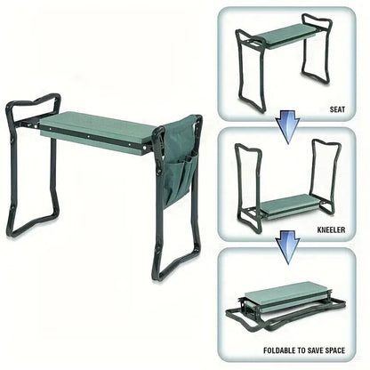Foldable Garden Kneeler with Tool Bags (3pcs)