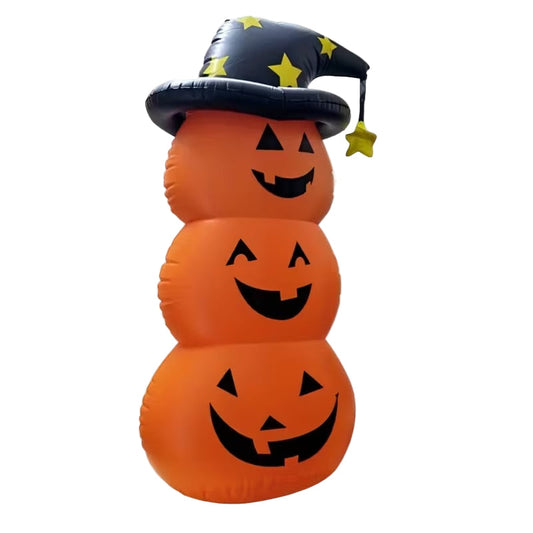 Giant PVC Halloween Pumpkin Lantern with Hat