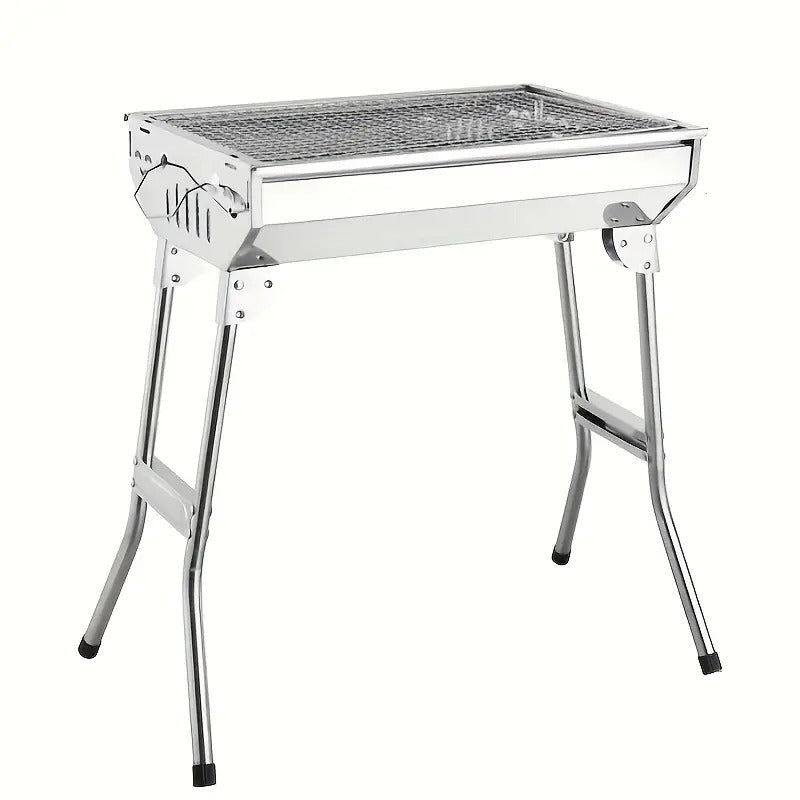 Portable Foldable Stainless Steel Grill for Outdoor Use