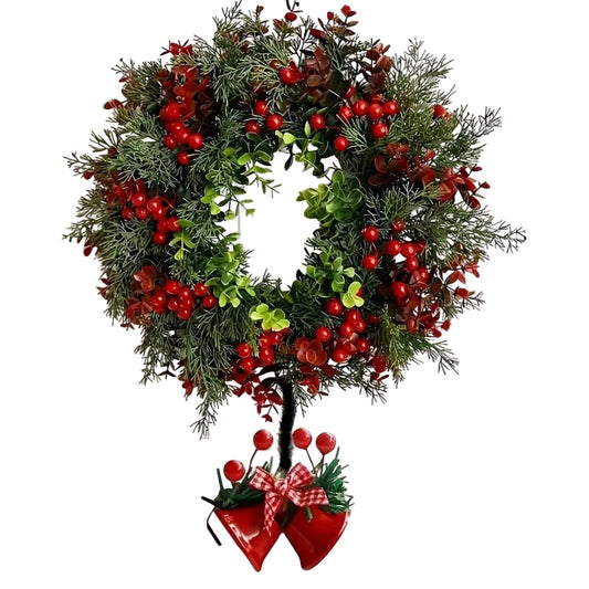 Christmas Bell Wreath for Door Table Decor