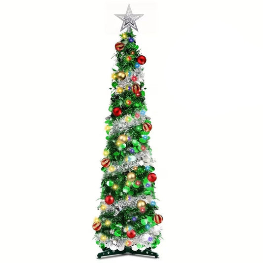 Foldable Metallic Christmas Tree