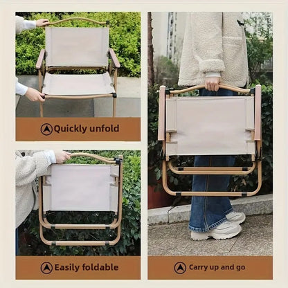 Folding Chairs Set of 2 Steel Frame