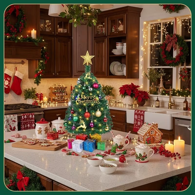 Desktop Christmas Tree with Lights