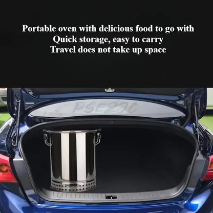 Charcoal Grill with 30 Skewers