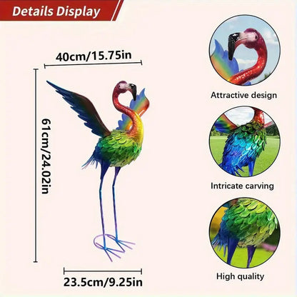 Garden Crane Statue Outdoor Heron Bird Sculpture