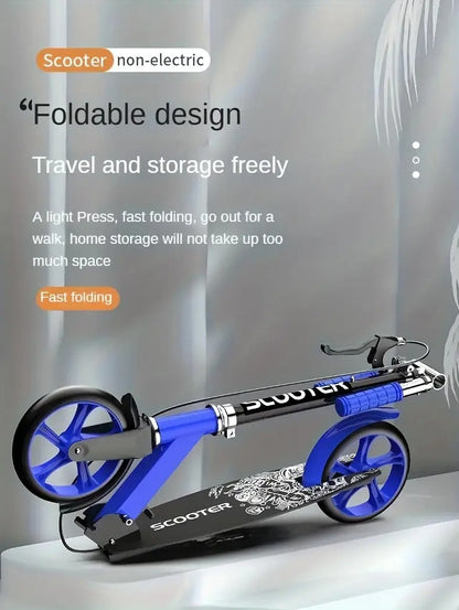 Adult Foldable Kick Scooter with Hand Brake