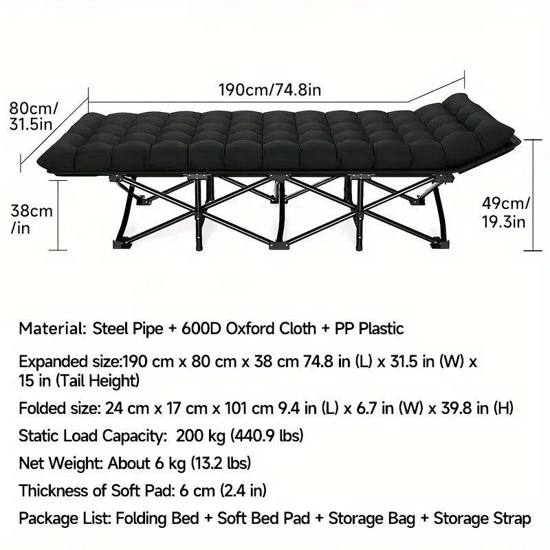 Foldable Outdoor Daybed with Mattress