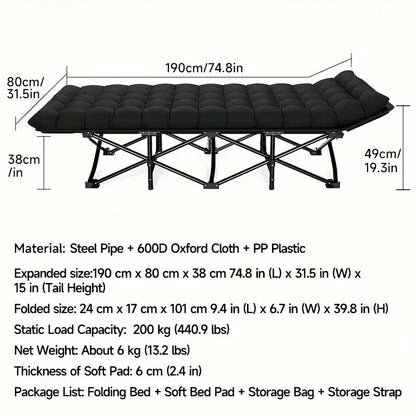 Foldable Outdoor Daybed with Mattress