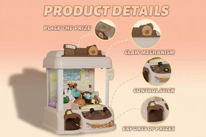 Toy Claw Machine with Plush Prizes