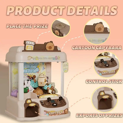 Capybara Toy Claw Machine with Plush Prizes