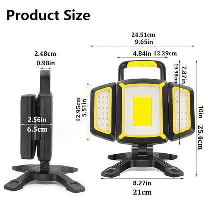 Magnetic Portable LED Work Light Rechargeable