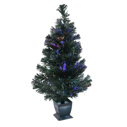 Fiber Optic Pre-Lit Artificial Christmas Tree
