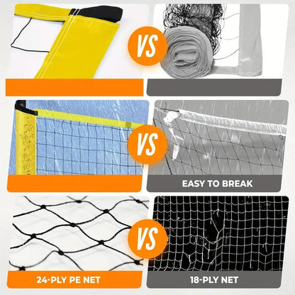 Volleyball Set Outdoor PVC Net with Accessories