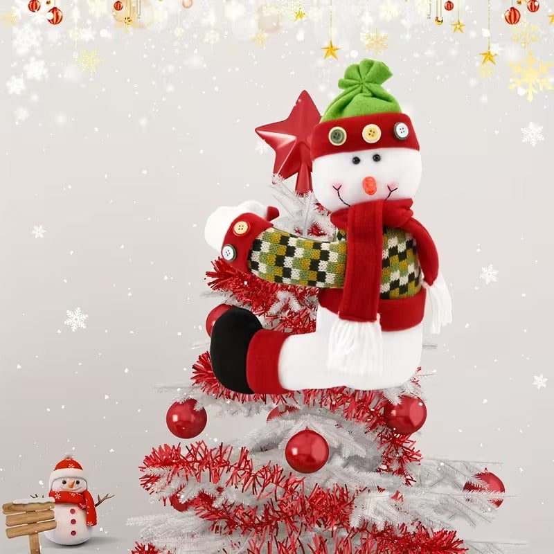 Snowman Christmas Tree Topper Holiday Decor