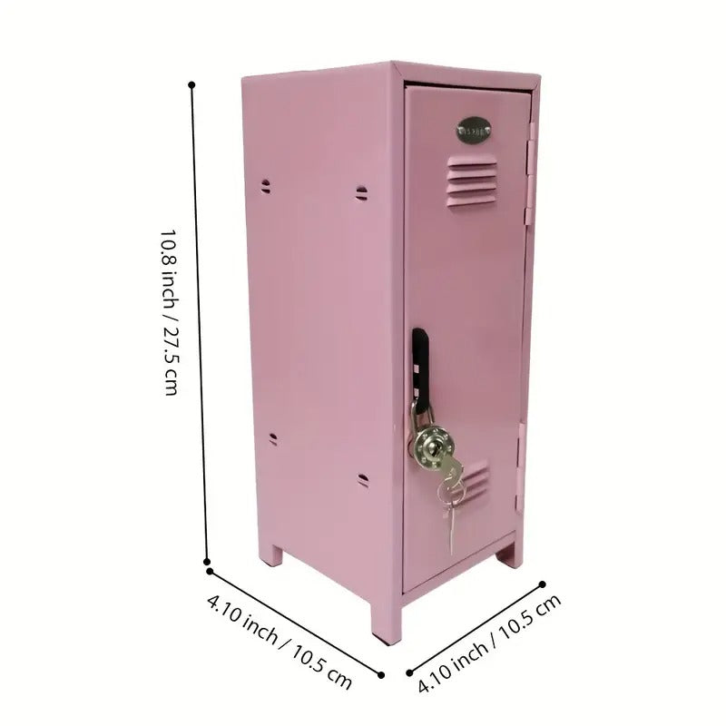 Compact Metal Locker Key Lock Safe Storage Box