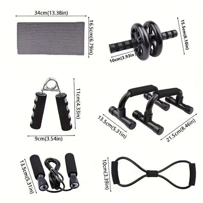 Ab Workout Set with Push-up Stand (7pcs)