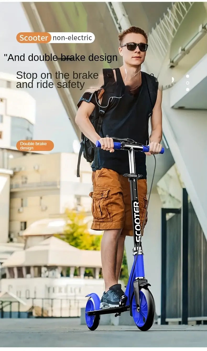 Adult Foldable Kick Scooter with Hand Brake